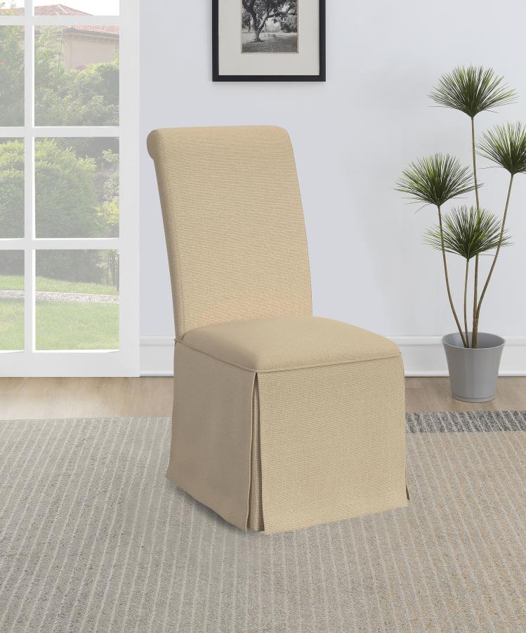 Shawna Upholstered Skirted Side Chair (Set of 2)
