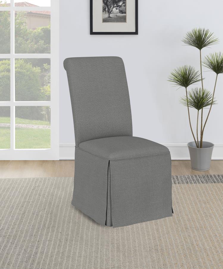 Shawna Upholstered Skirted Side Chair (Set of 2)