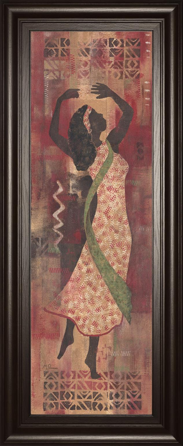 Graceful Reflection I By Maria Donovan 18X42 Framed Print