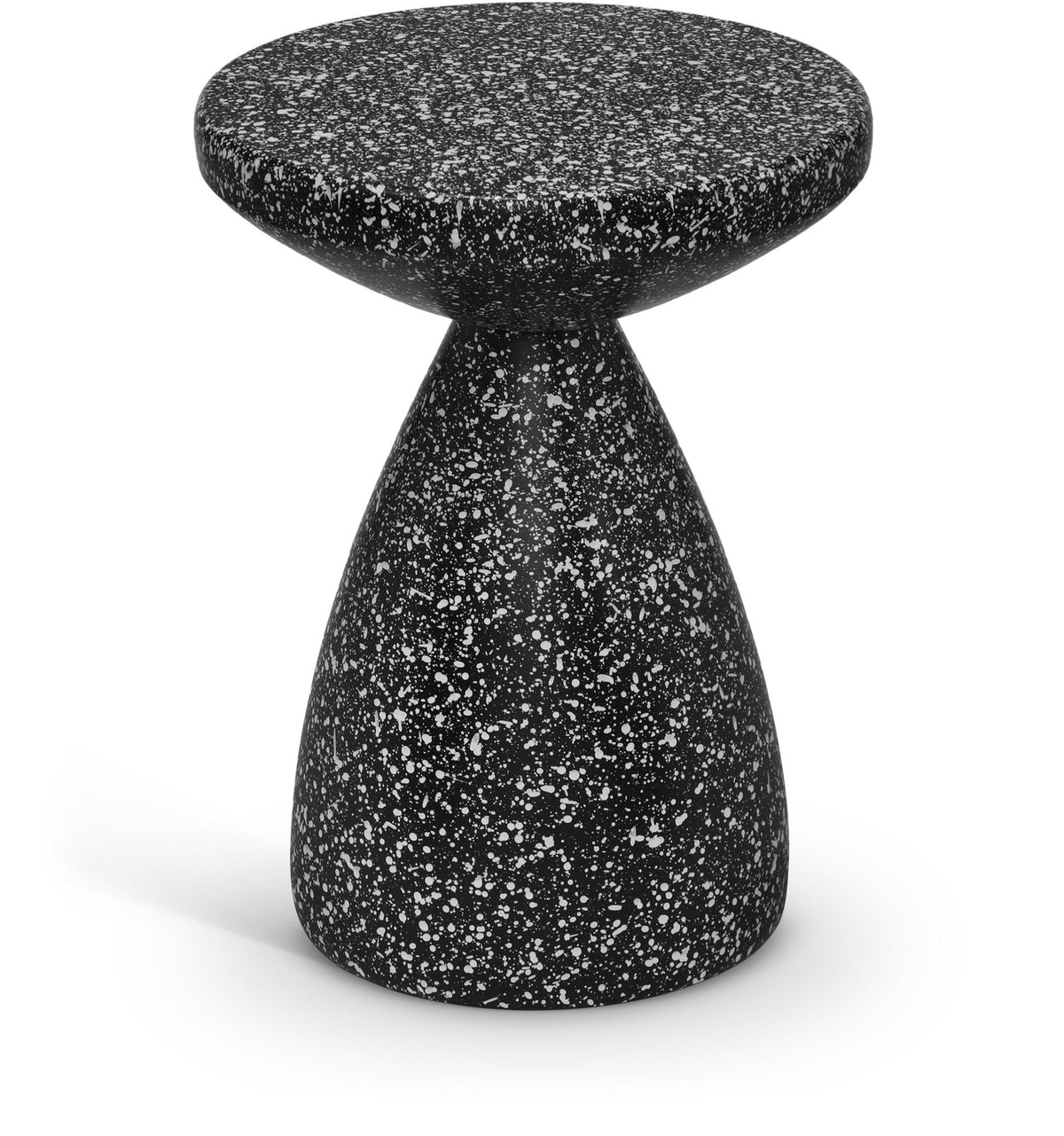 Anika - End Table - Black Terrazzo