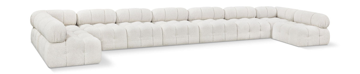Ames Boucle Modular Sectional — 9-Piece Sectional — Cream