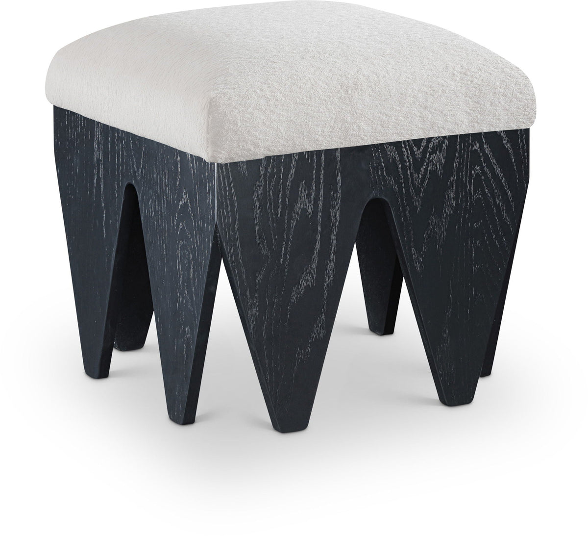 Altair - Fabric Bench with Black Base