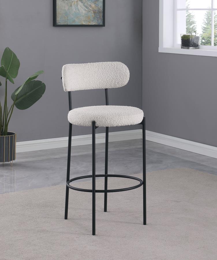 Viola Boucle Upholstered Bar Chair (Set of 2)