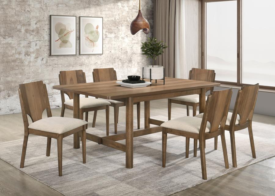 Crestmore Rectangular Dining Table Set Walnut