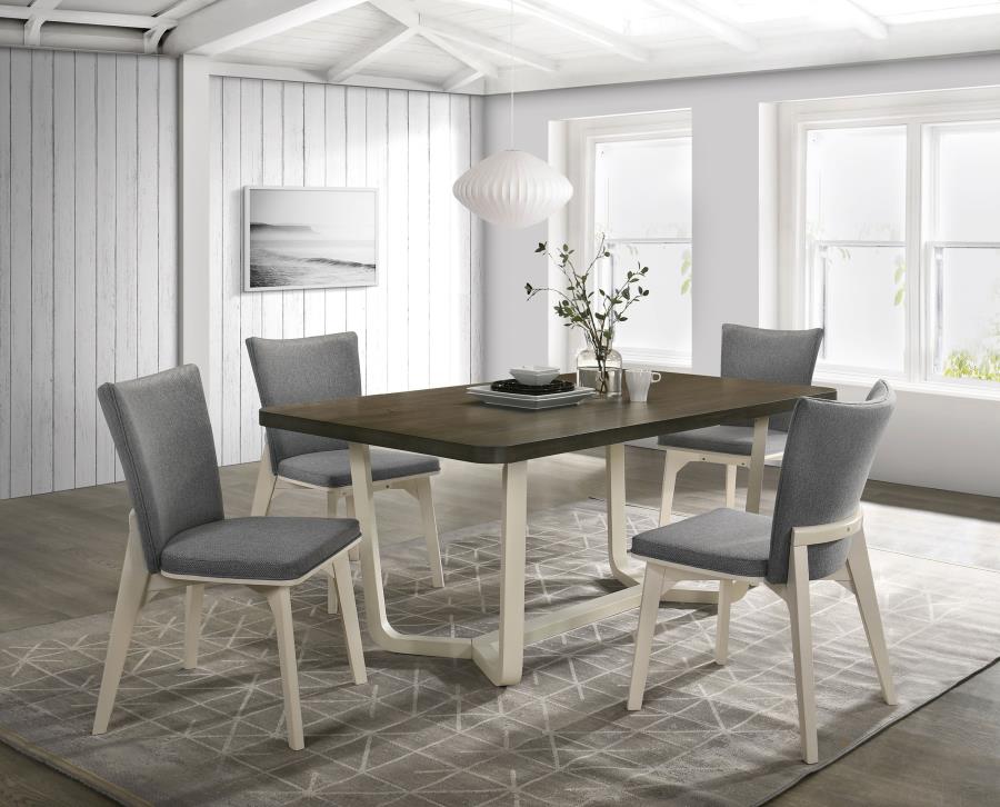 Biloxi 71-inch Rectangular Dining Set Greyish Brown