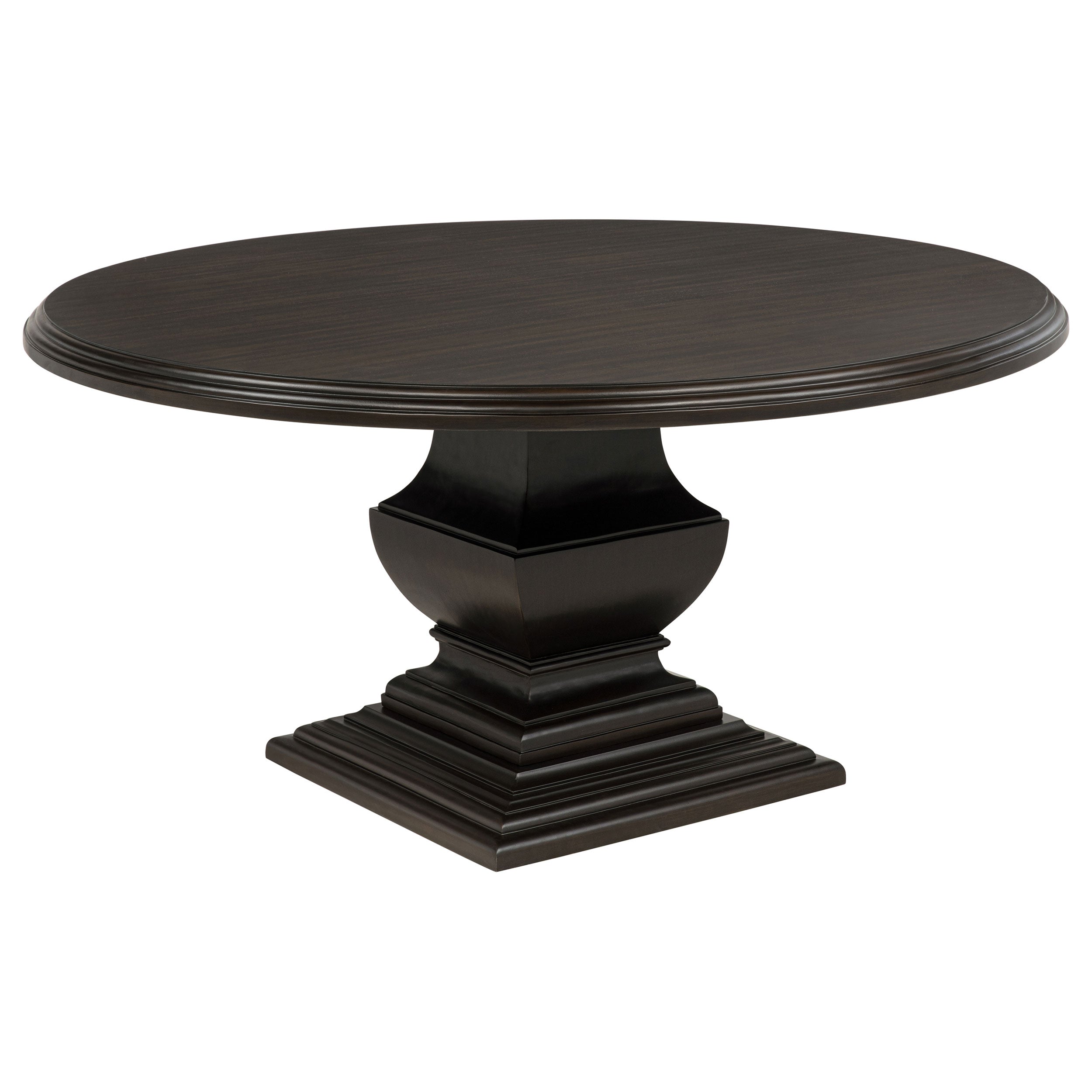 Twyla Round Wood Dining Room Table Set Dark Cocoa