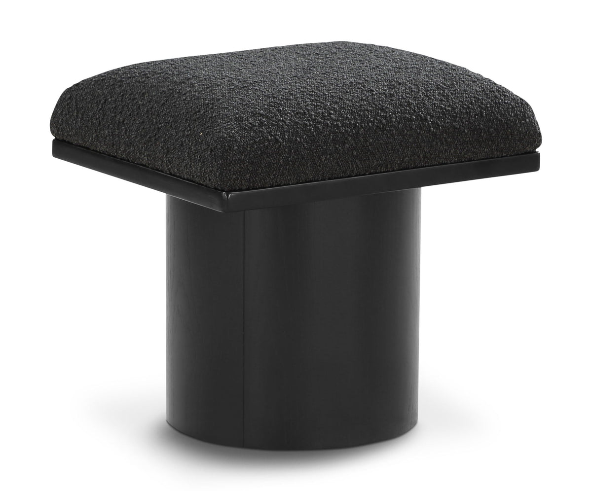 Pavilion Modular Bench Single Bench / Ottoman — Black / Black Base