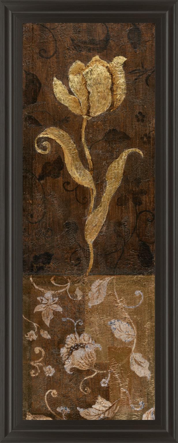 Golden Tulip Ii By Tava Studios 18X42 Framed Print