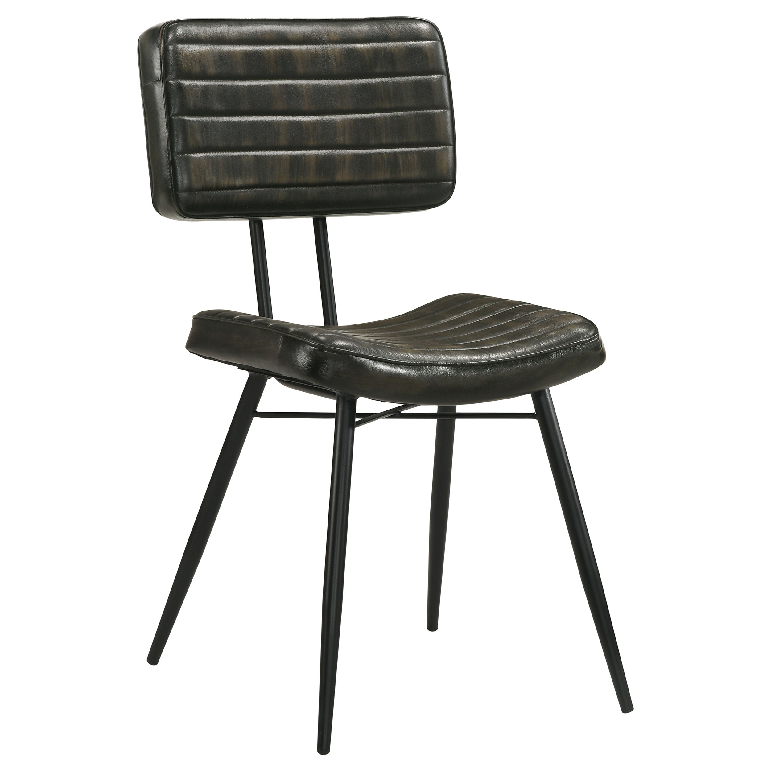 Misty Leather Upholstered Dining Side Chair (Set of 2)