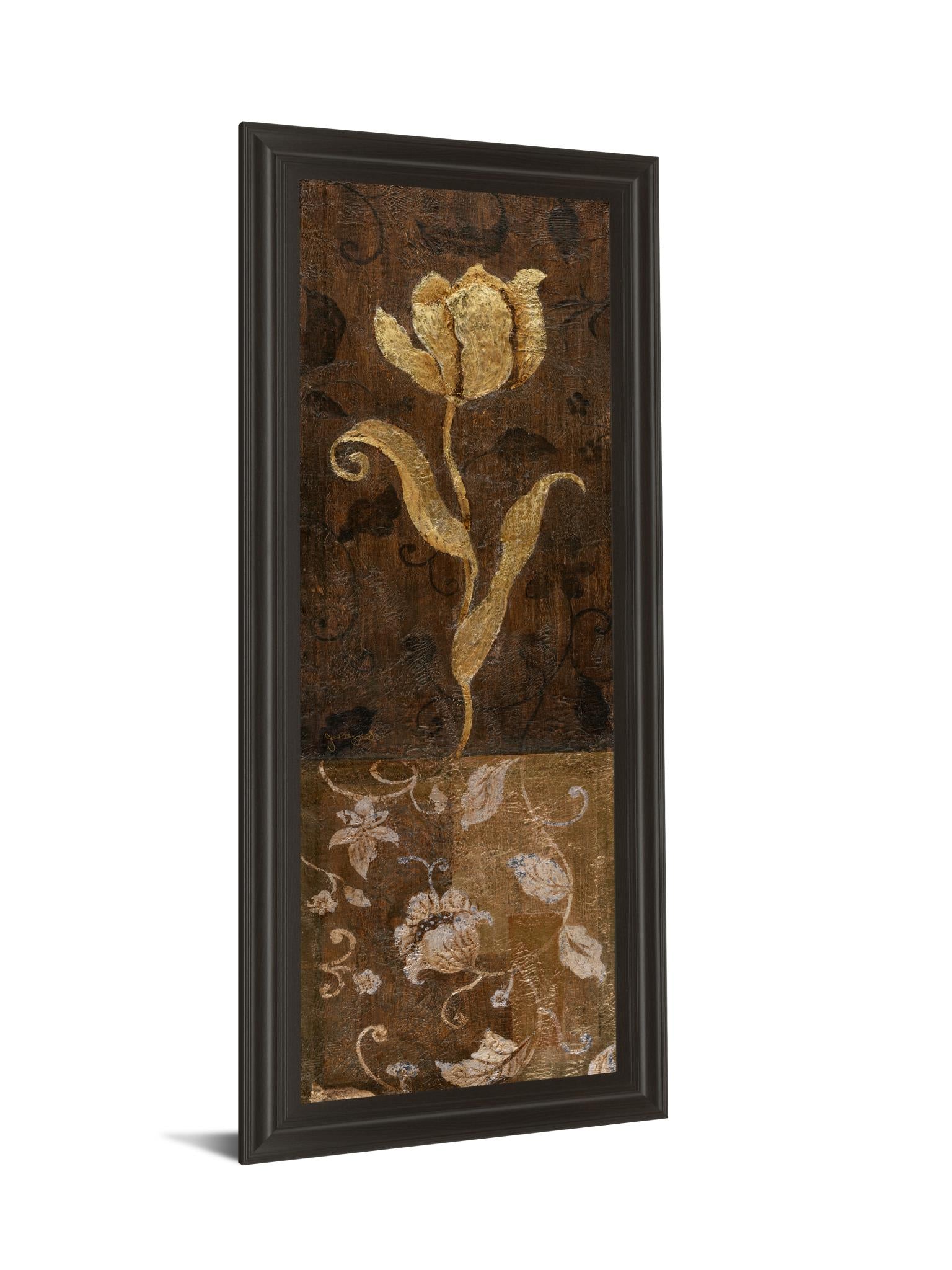 Golden Tulip Ii By Tava Studios 18X42 Framed Print