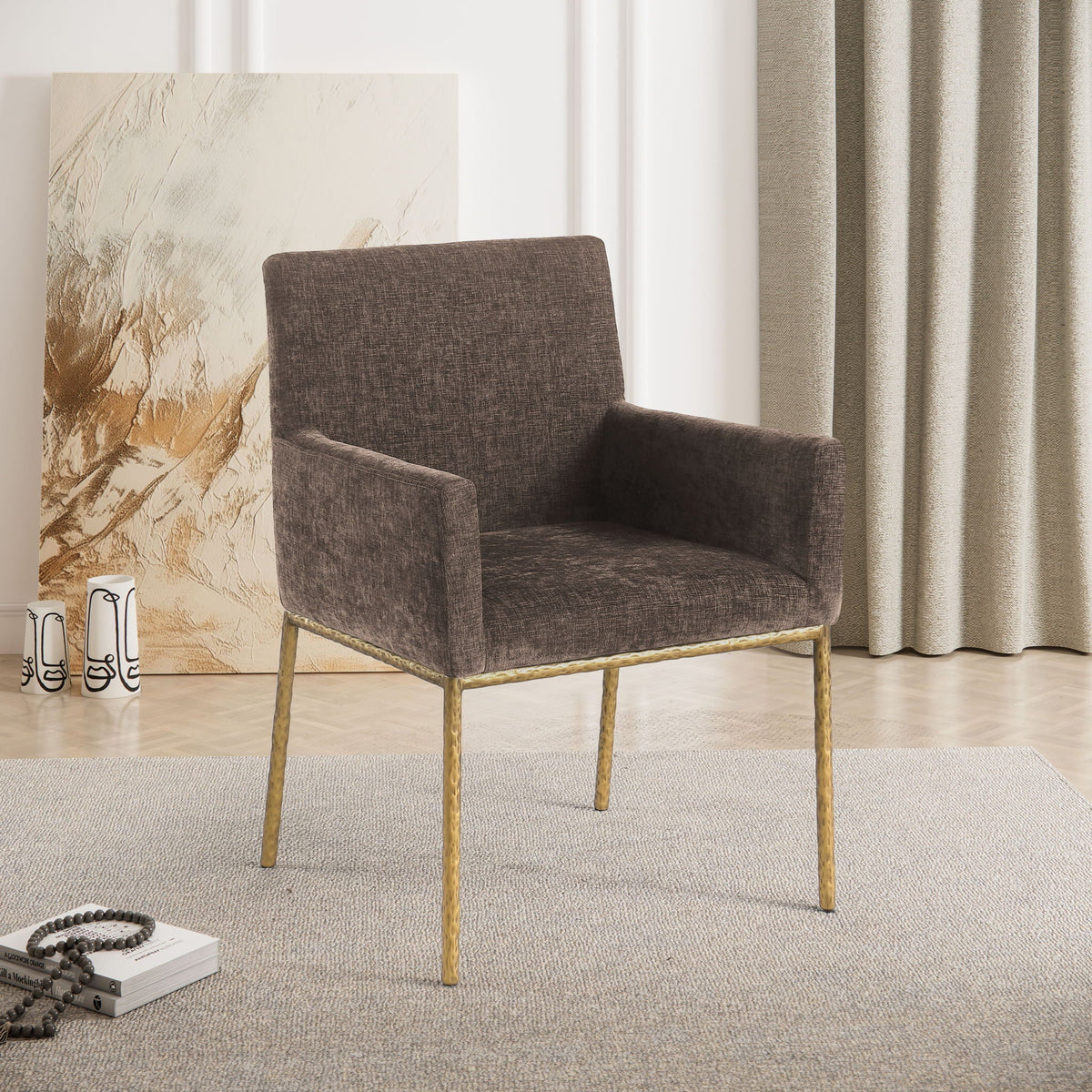Reeves - Dining Chair (Set of 2) with Gold Legs
