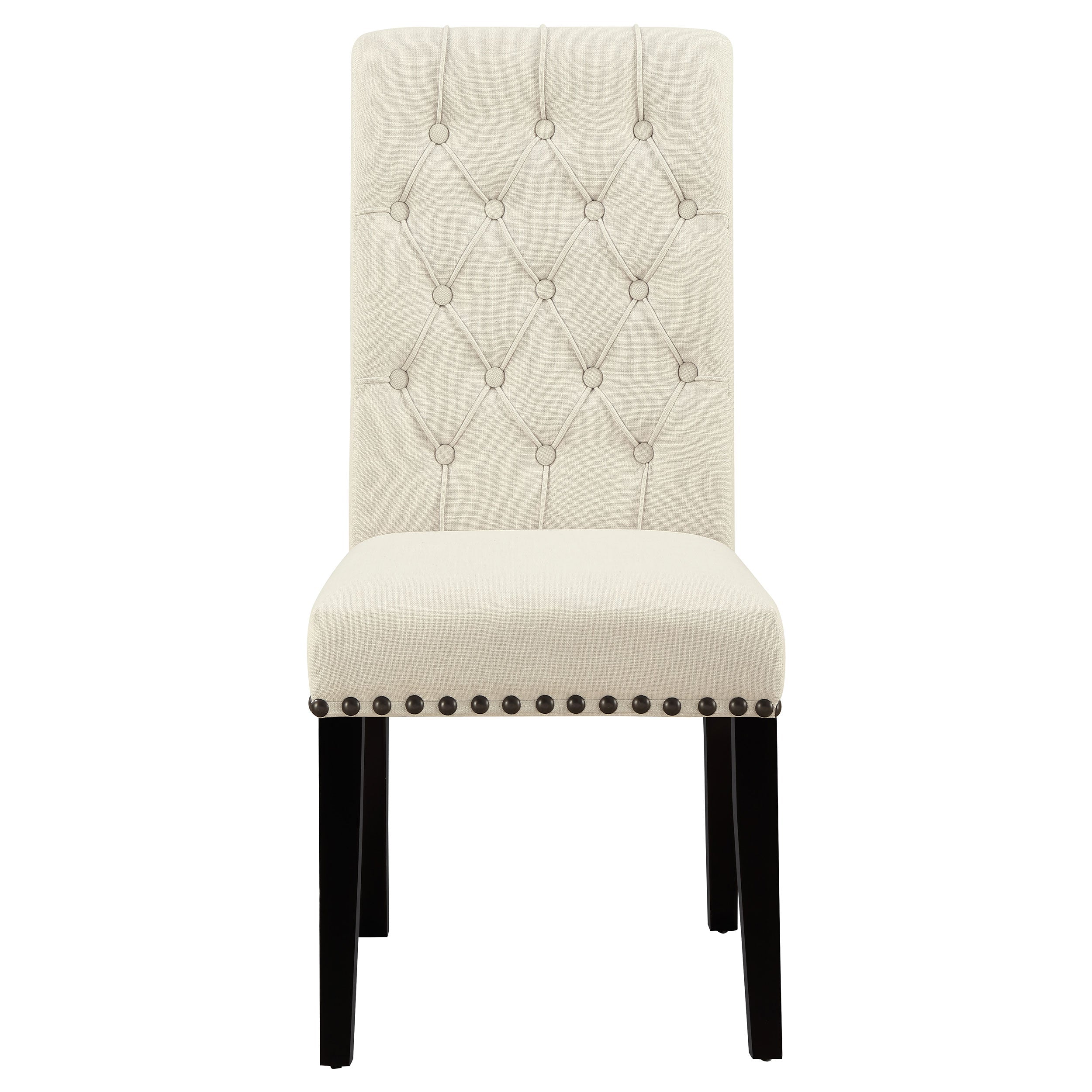 Sherry  Round Dining Set with Grey Fabric Chairs