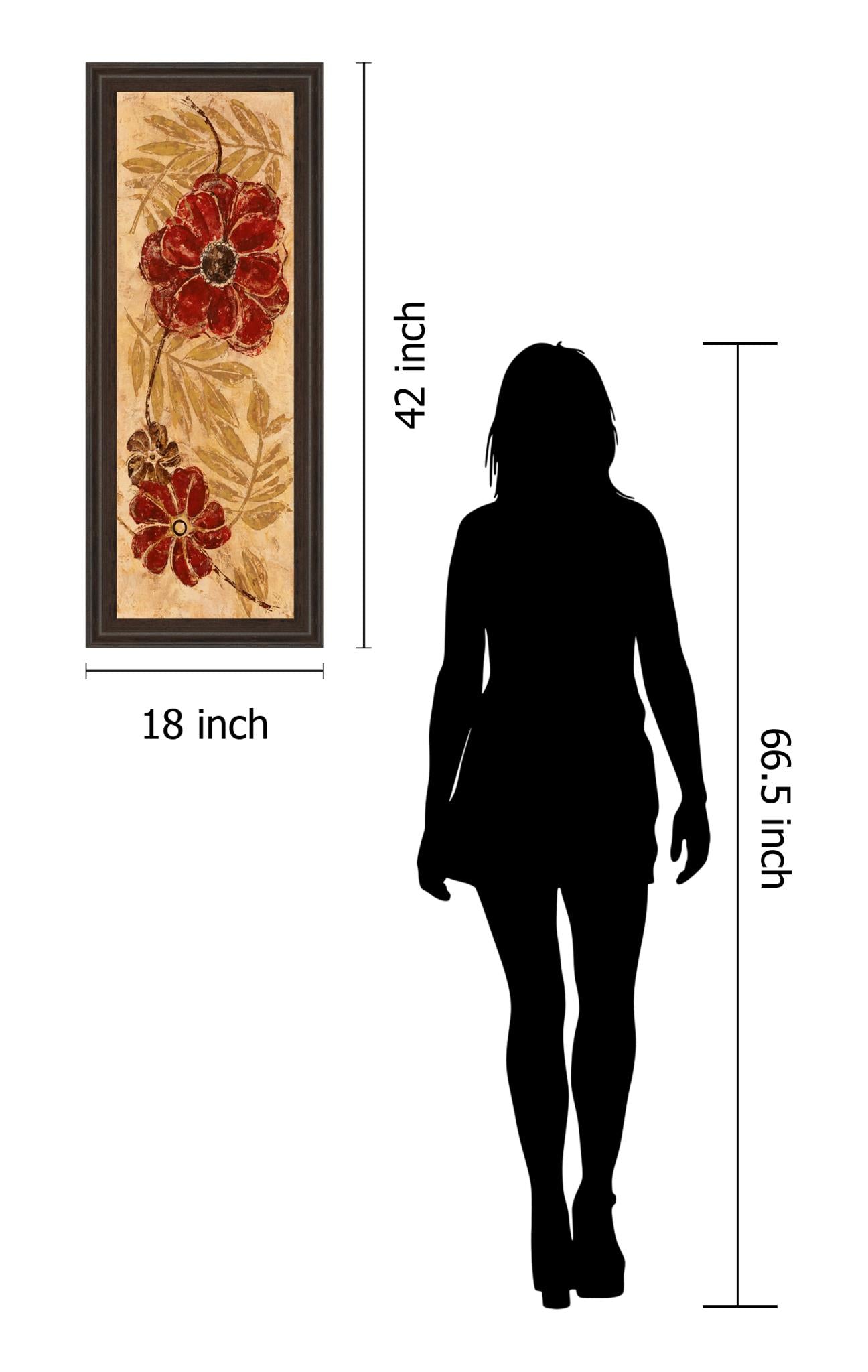 Touch Of Honey I By Maria Donovan 18X42 Framed Print