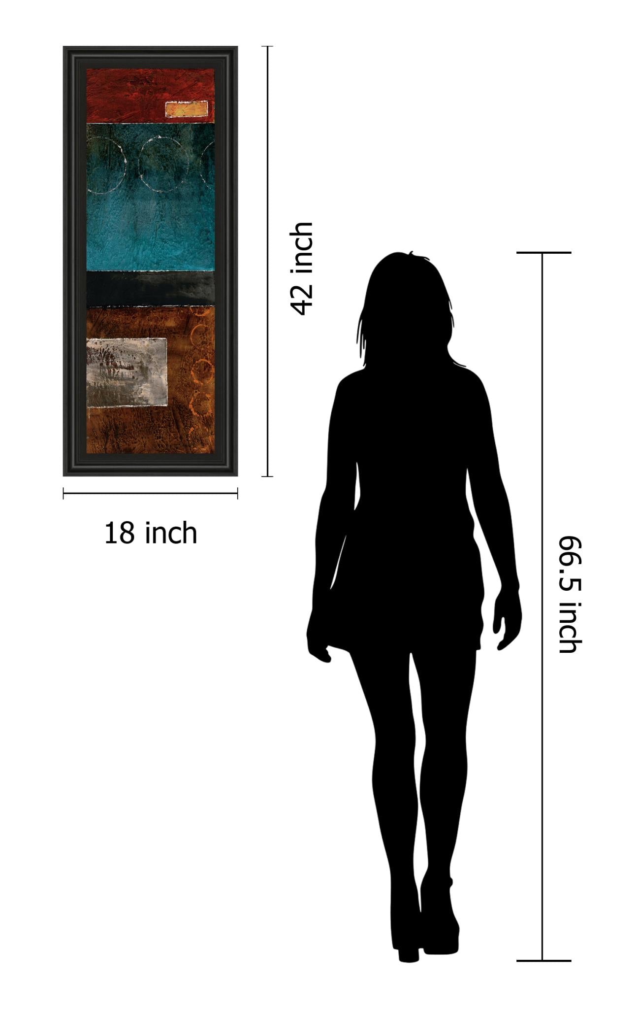 Linear I By W.Blake 18X42 Framed Print