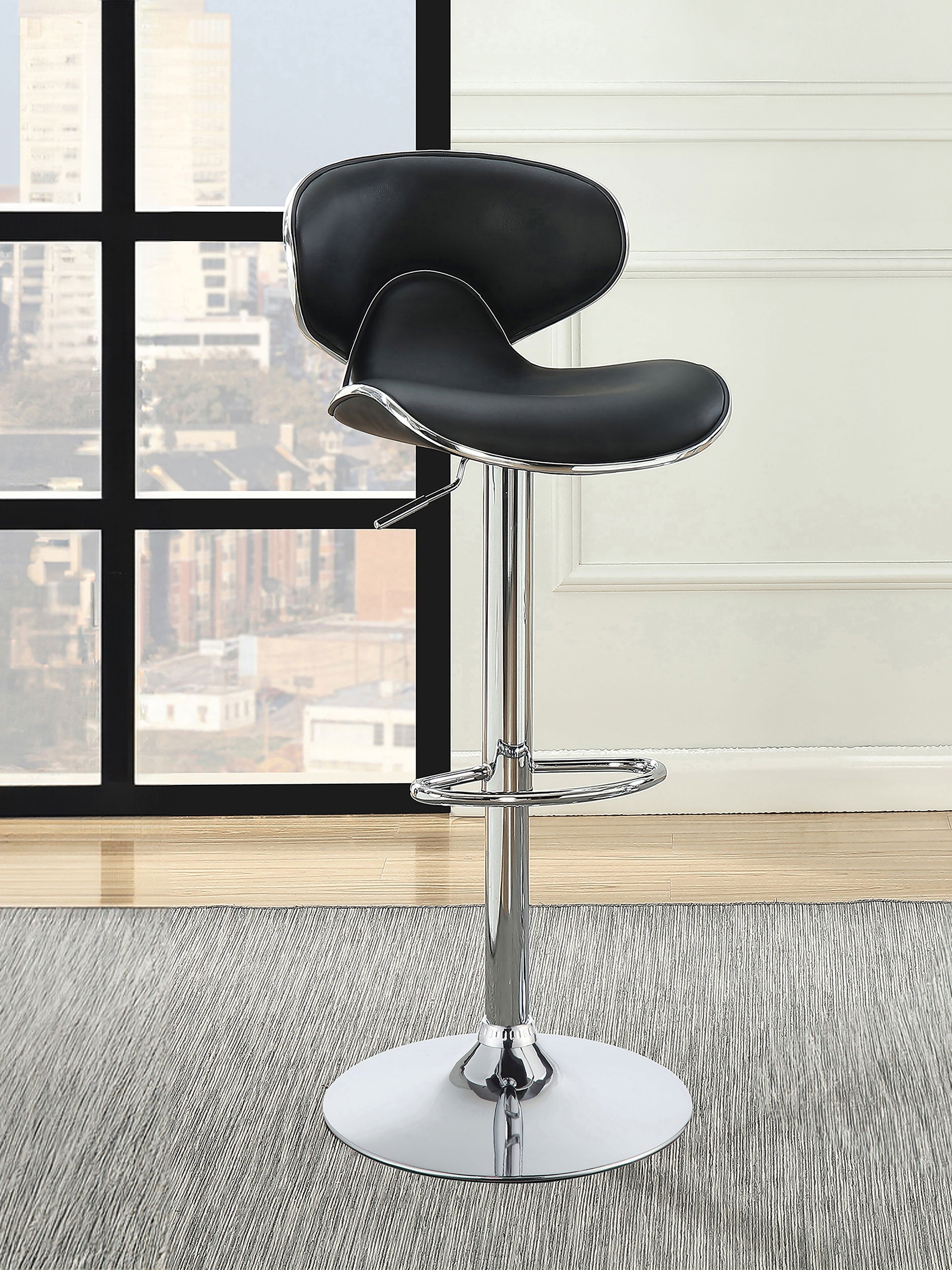Edenton Upholstered Adjustable Bar Stool (Set of 2)