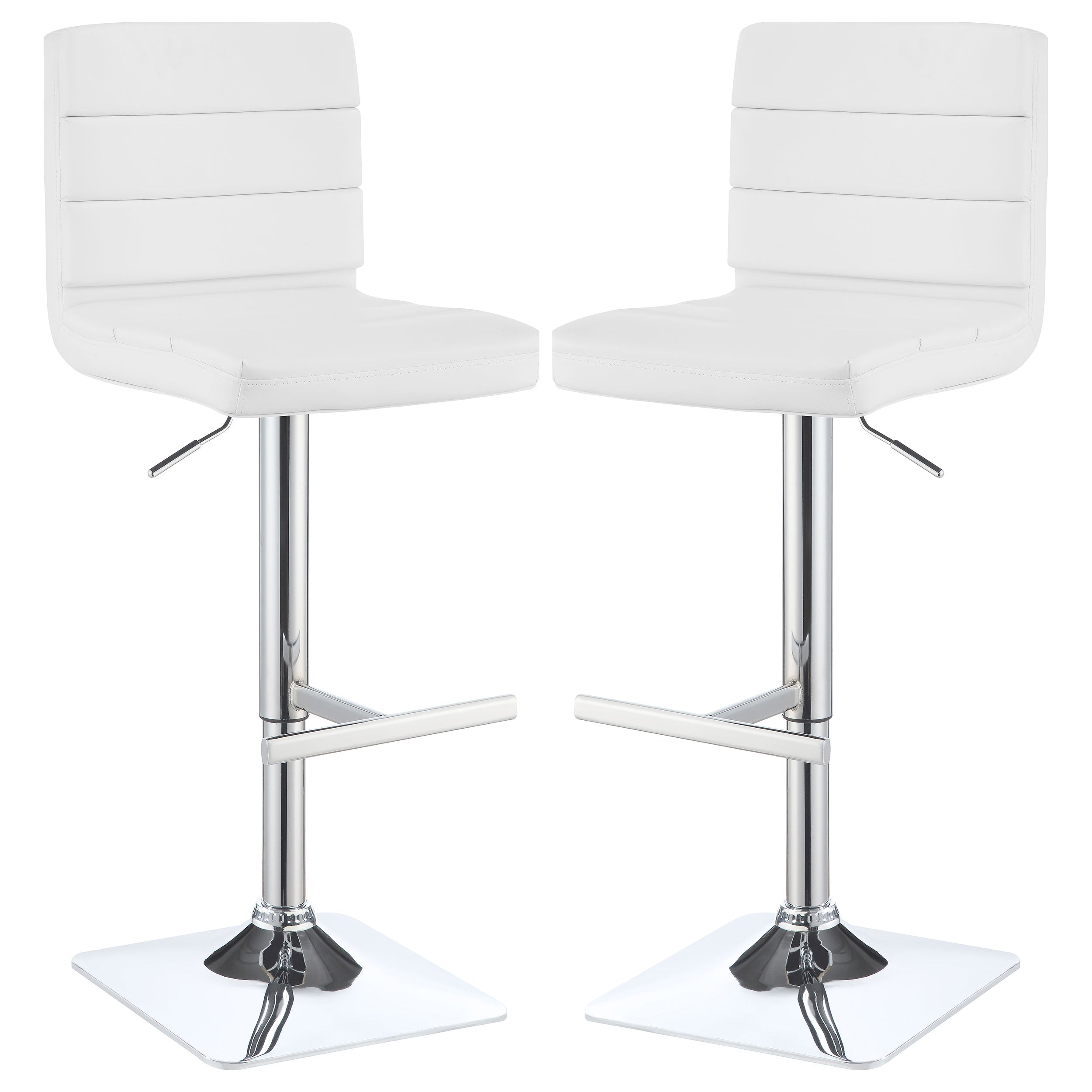 Bianca Upholstered Adjustable Bar Stool (Set of 2)