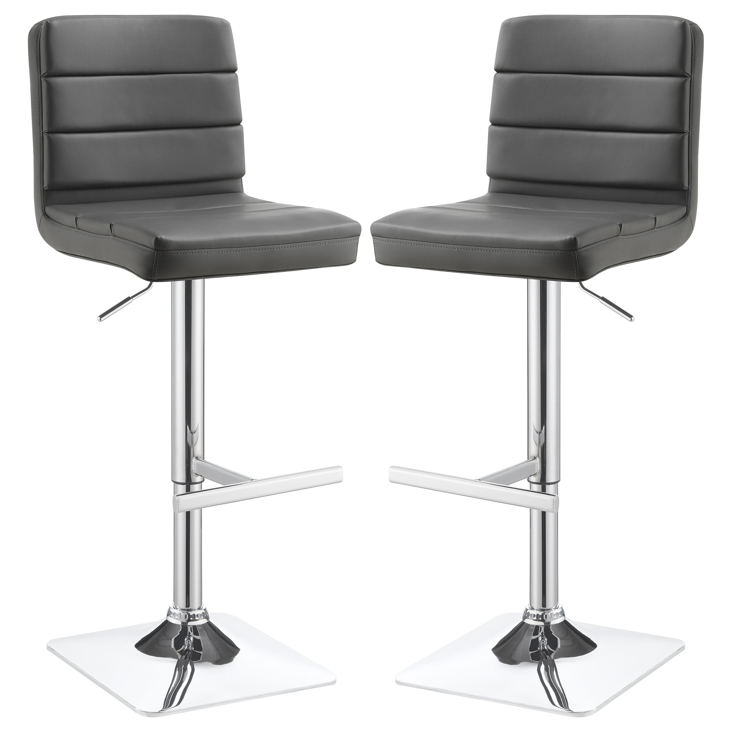 Bianca Upholstered Adjustable Bar Stool (Set of 2)