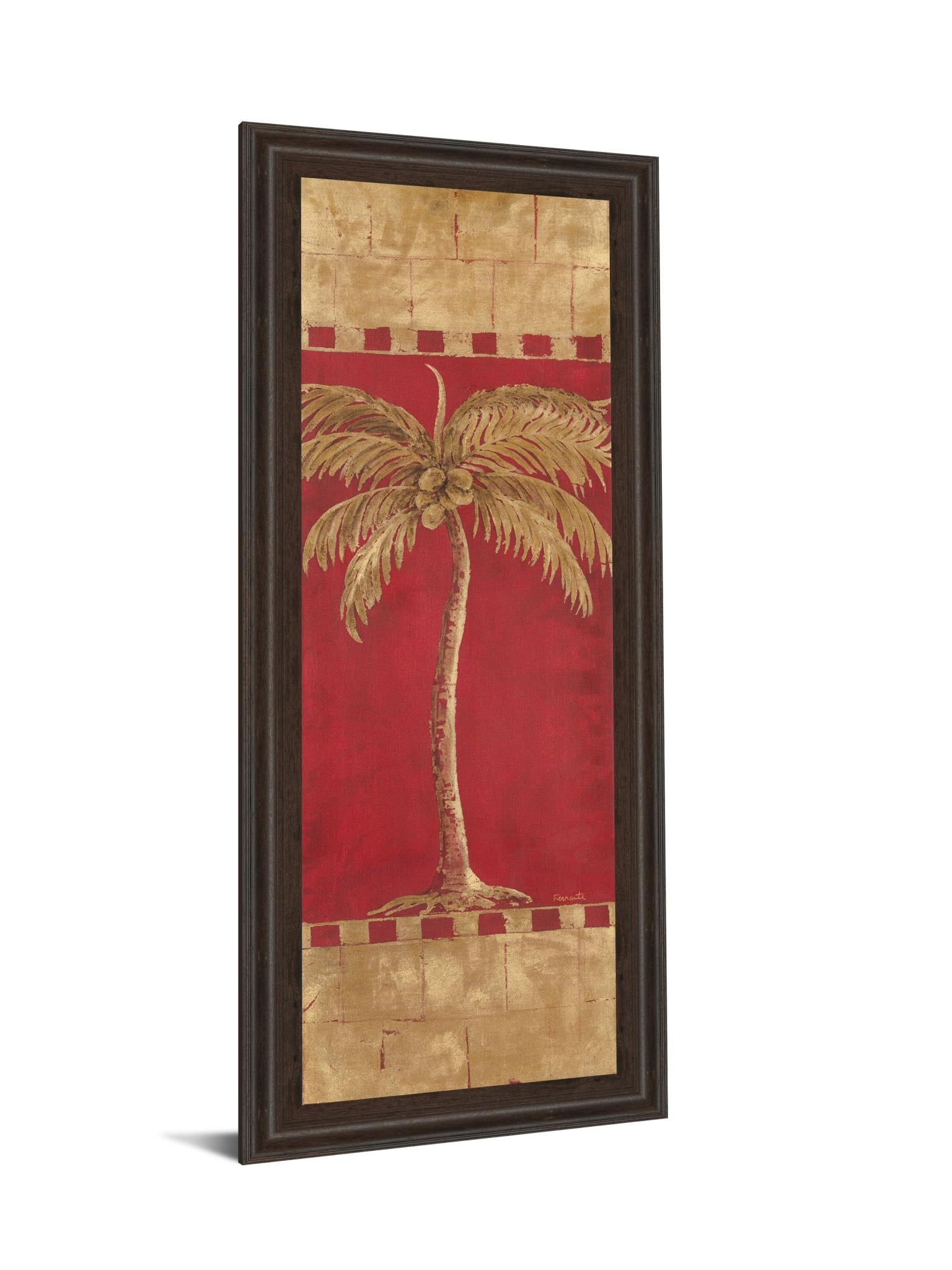 Palm Pizzazz Ii By Angela Ferrante 18X42 Framed Print