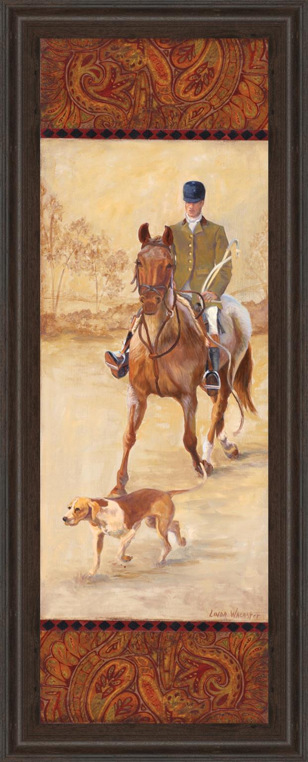 On The Hunt Ii By Linda Wacaster 18X42 Framed Print
