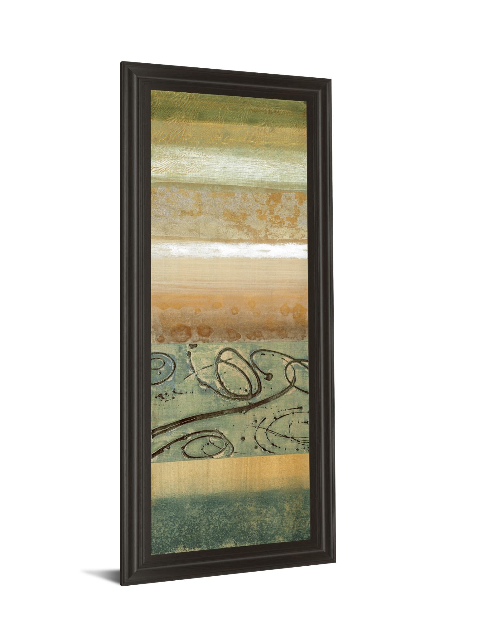 Bluemood I By Selina Werbelow 18X42 Framed Print