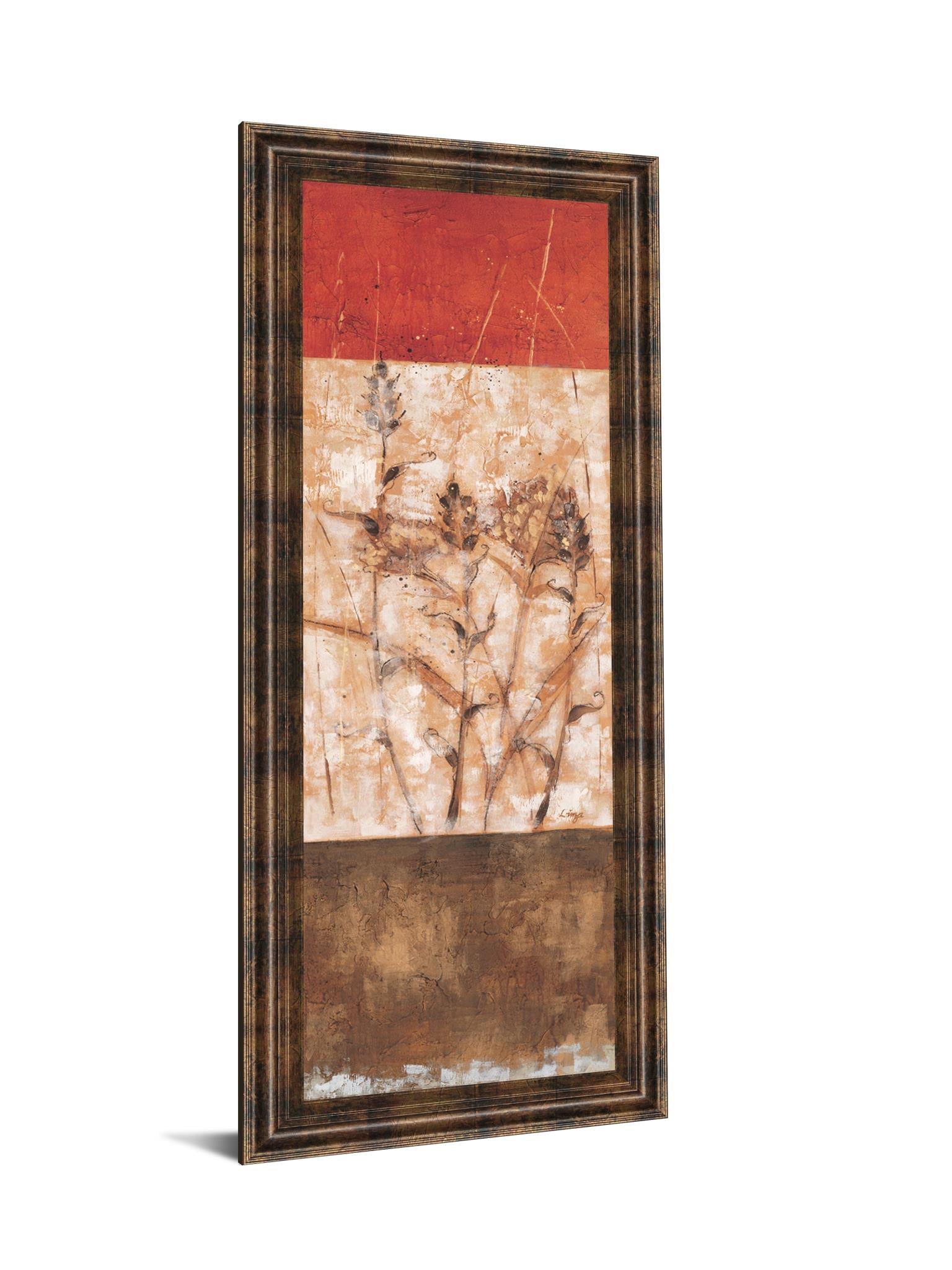 Fresco I By Loretta Linza 18X42 Framed Print
