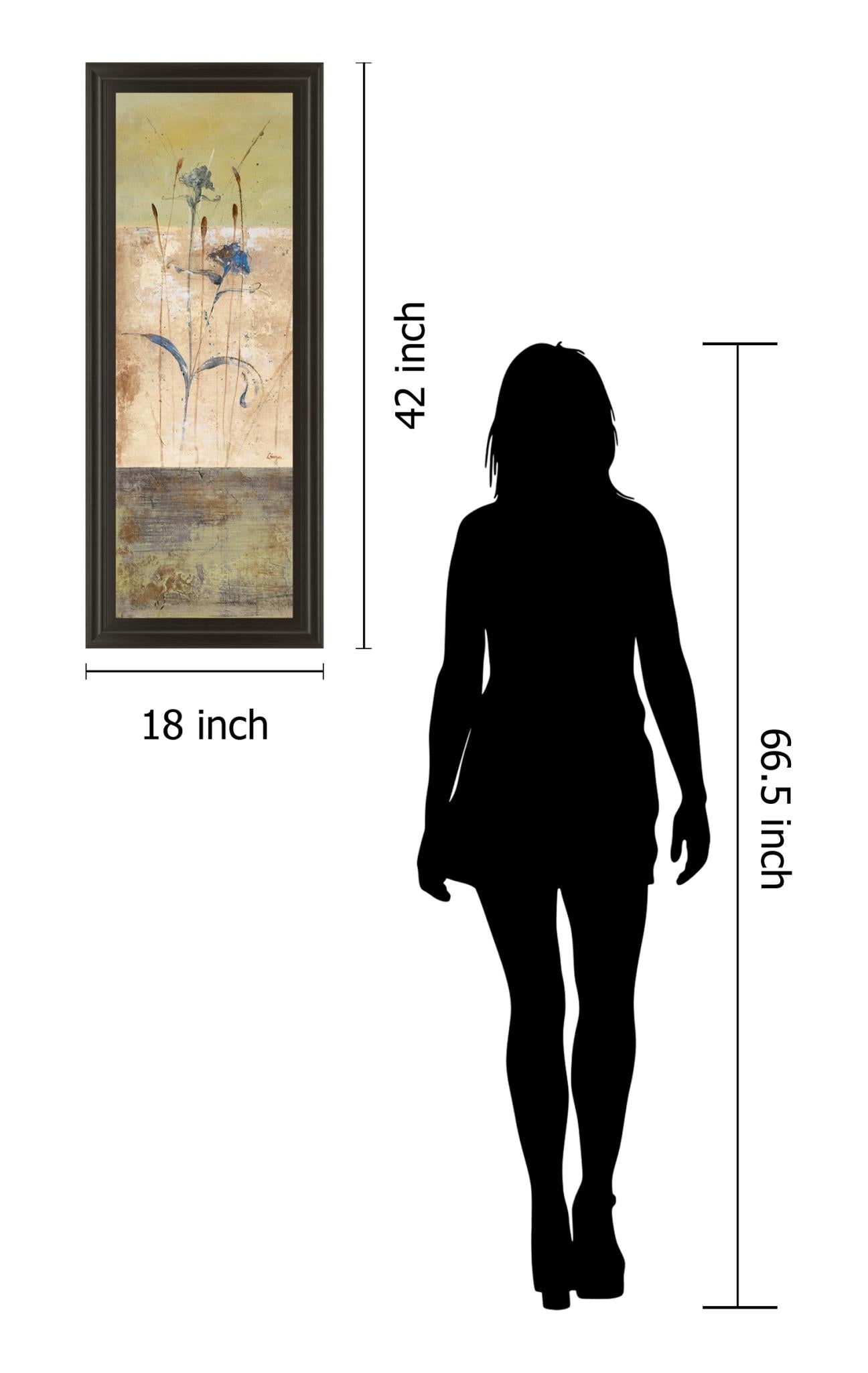 Kimono I By Loretta Linza 18X42 Framed Print