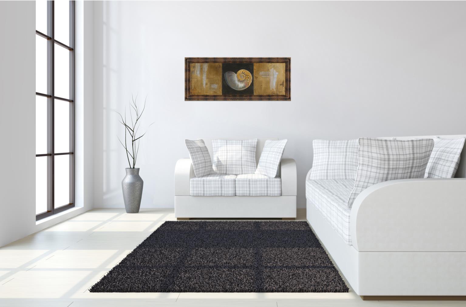 Seashells Ii By Patricia Pinto 18X42 Framed Print