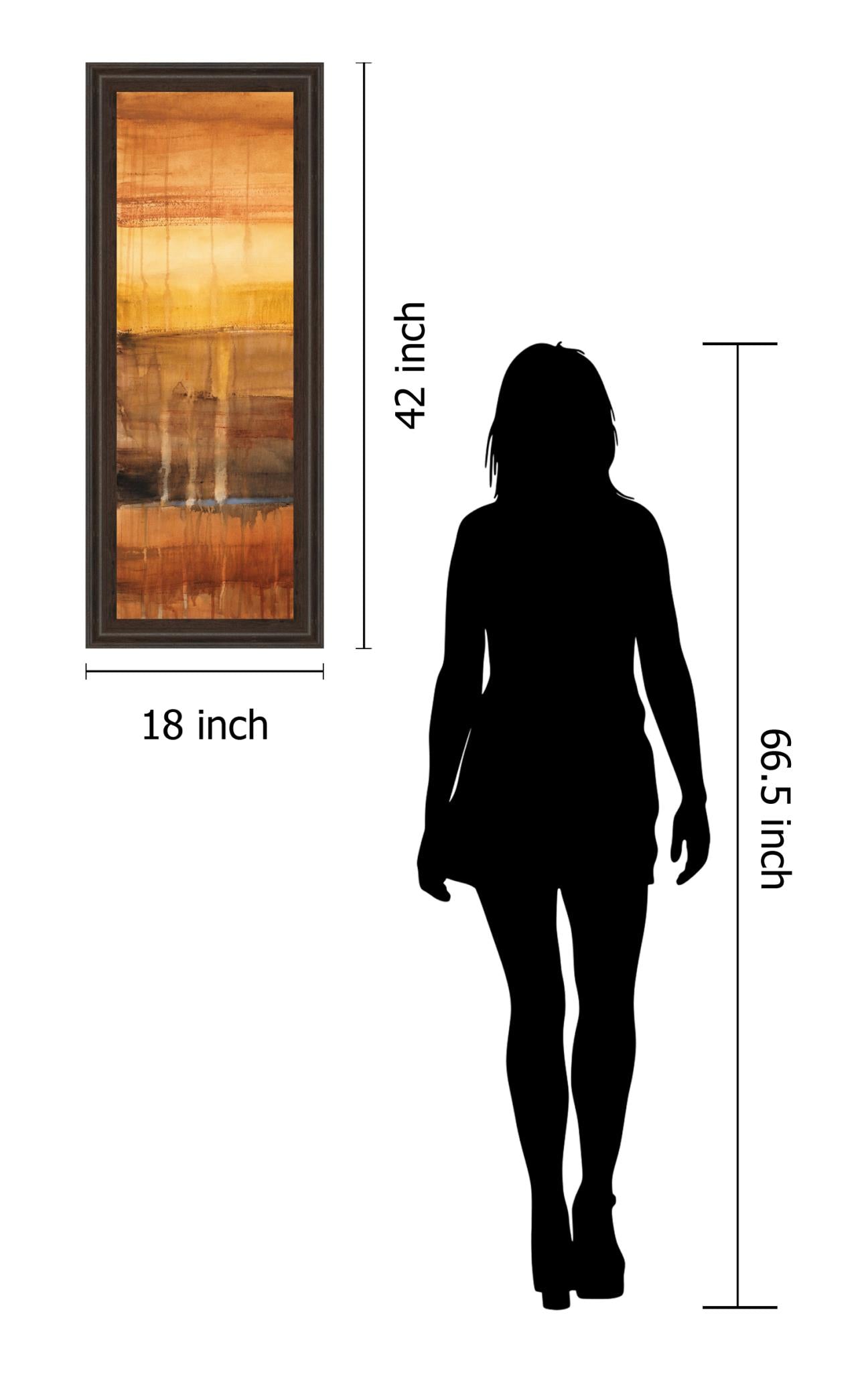 Autumn Glows I By Lanie Loreth 18X42 Framed Print