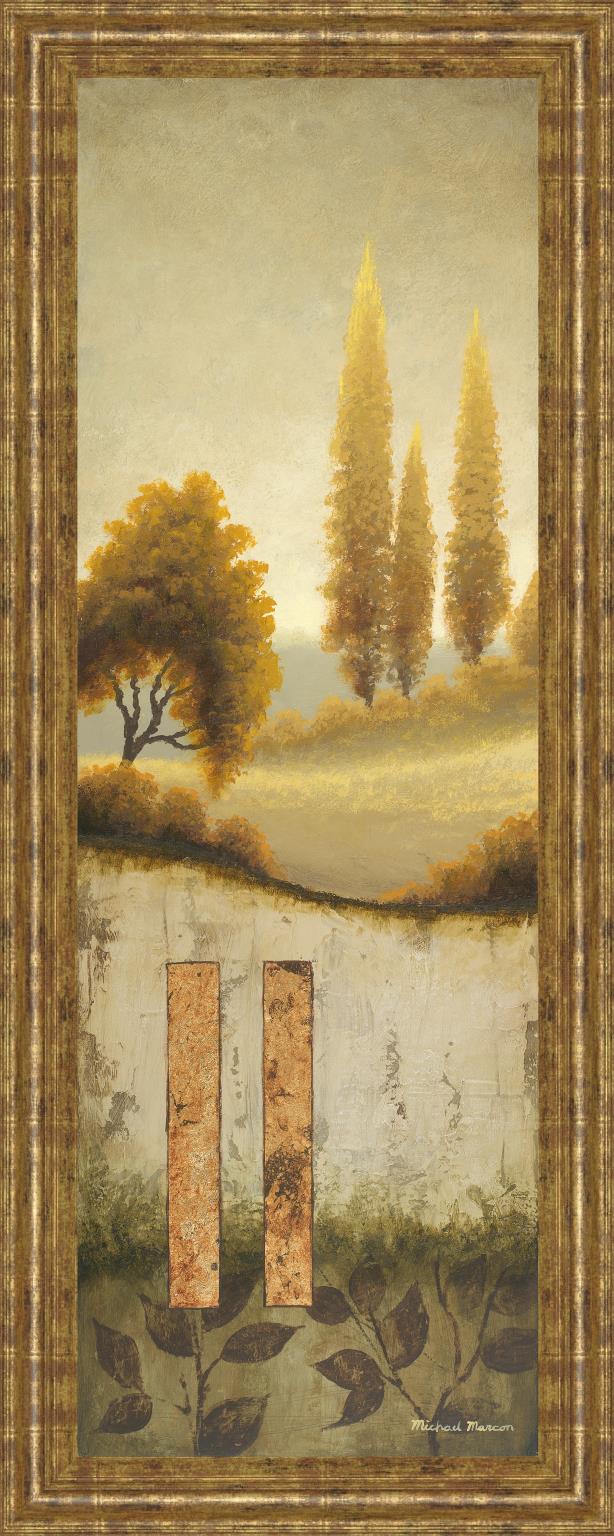 Beyond The Village By Michael Marcon 18X42 Framed Print