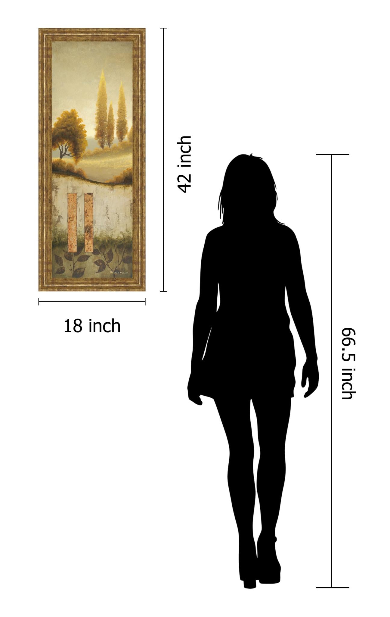 Beyond The Village By Michael Marcon 18X42 Framed Print