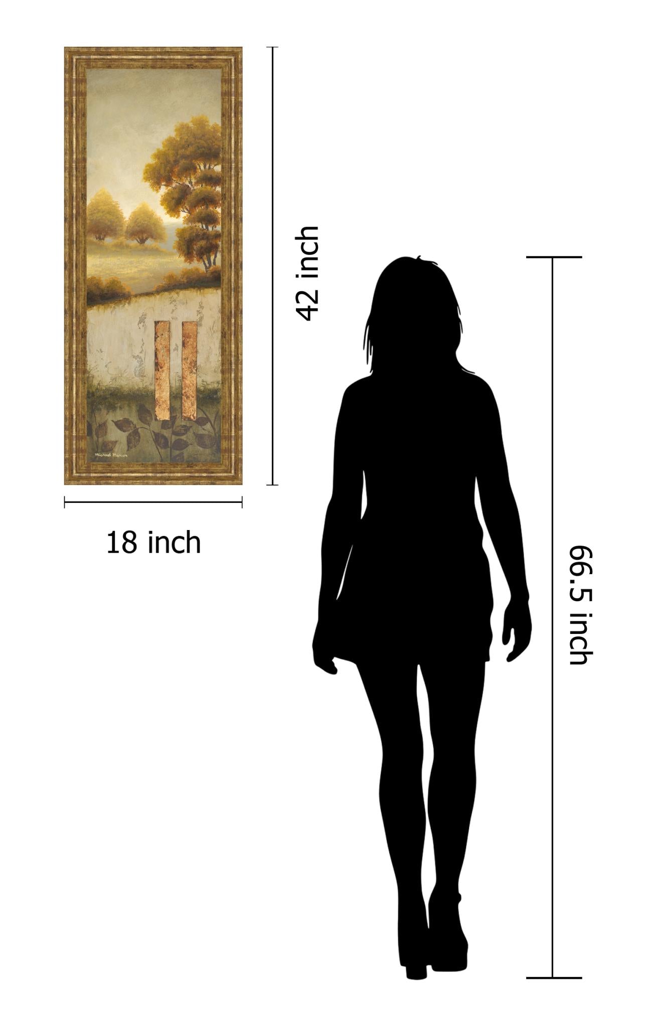 Beyond The Forest By Michael Marcon 18X42 Framed Print