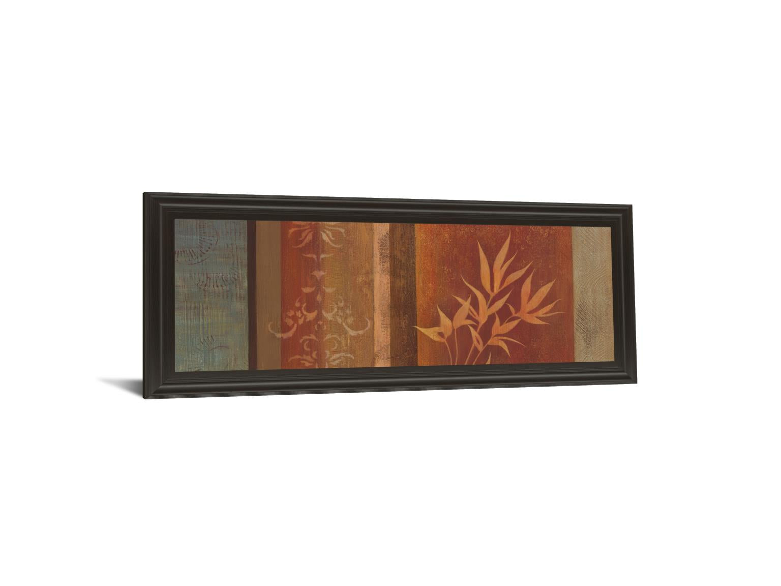 Leaf Silhouette Ii By Jordan Grey 18X42 Framed Print