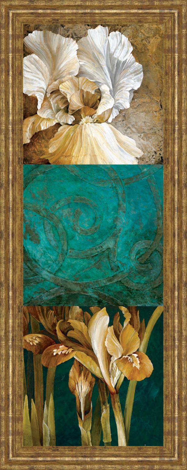 From My Garden Ii By Linda Thompson 18X42 Framed Print