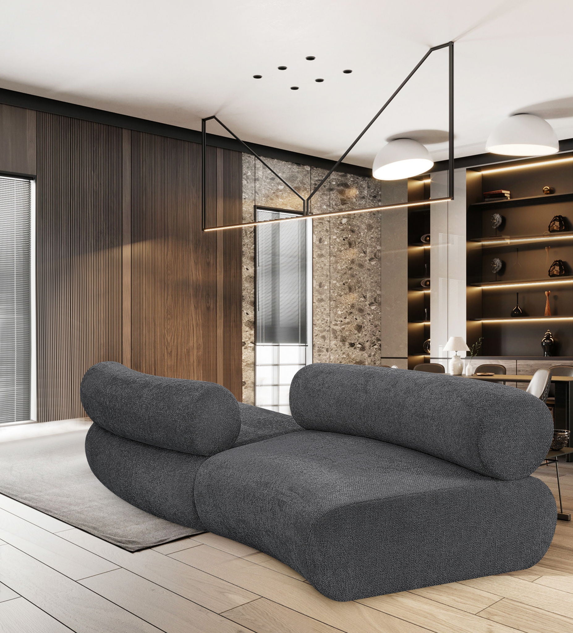Bale - 2 Piece Curved Modular Sofa