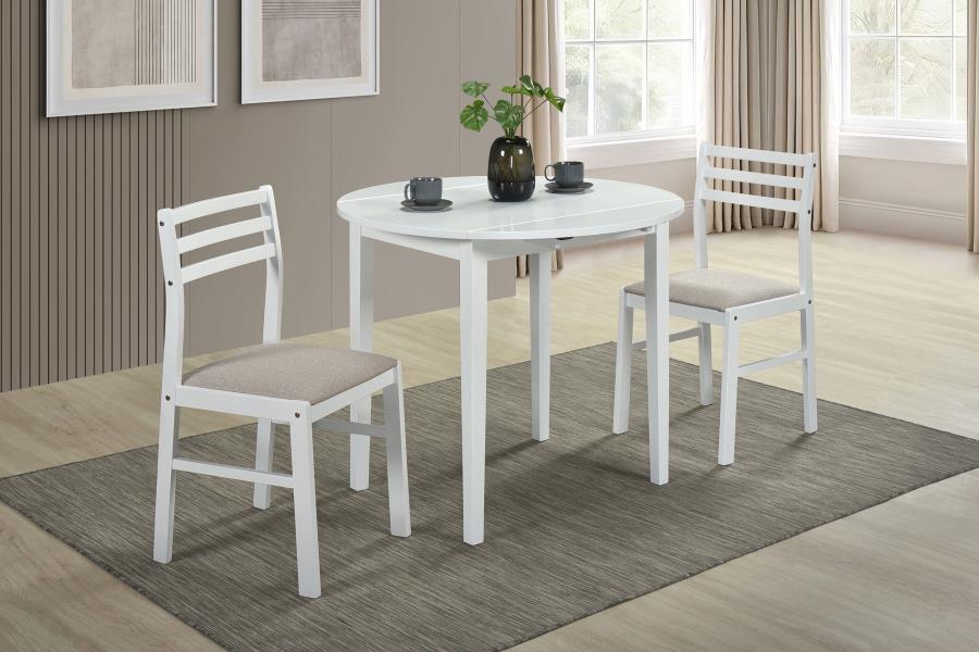 Bucknell Round Drop Leaf Dining Table Set