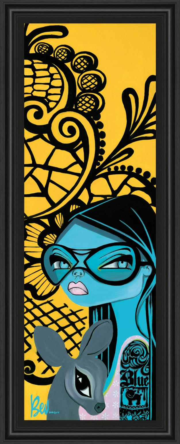 Ink Chiffon Ii By Bev HogueÂ  18X42 Framed Print