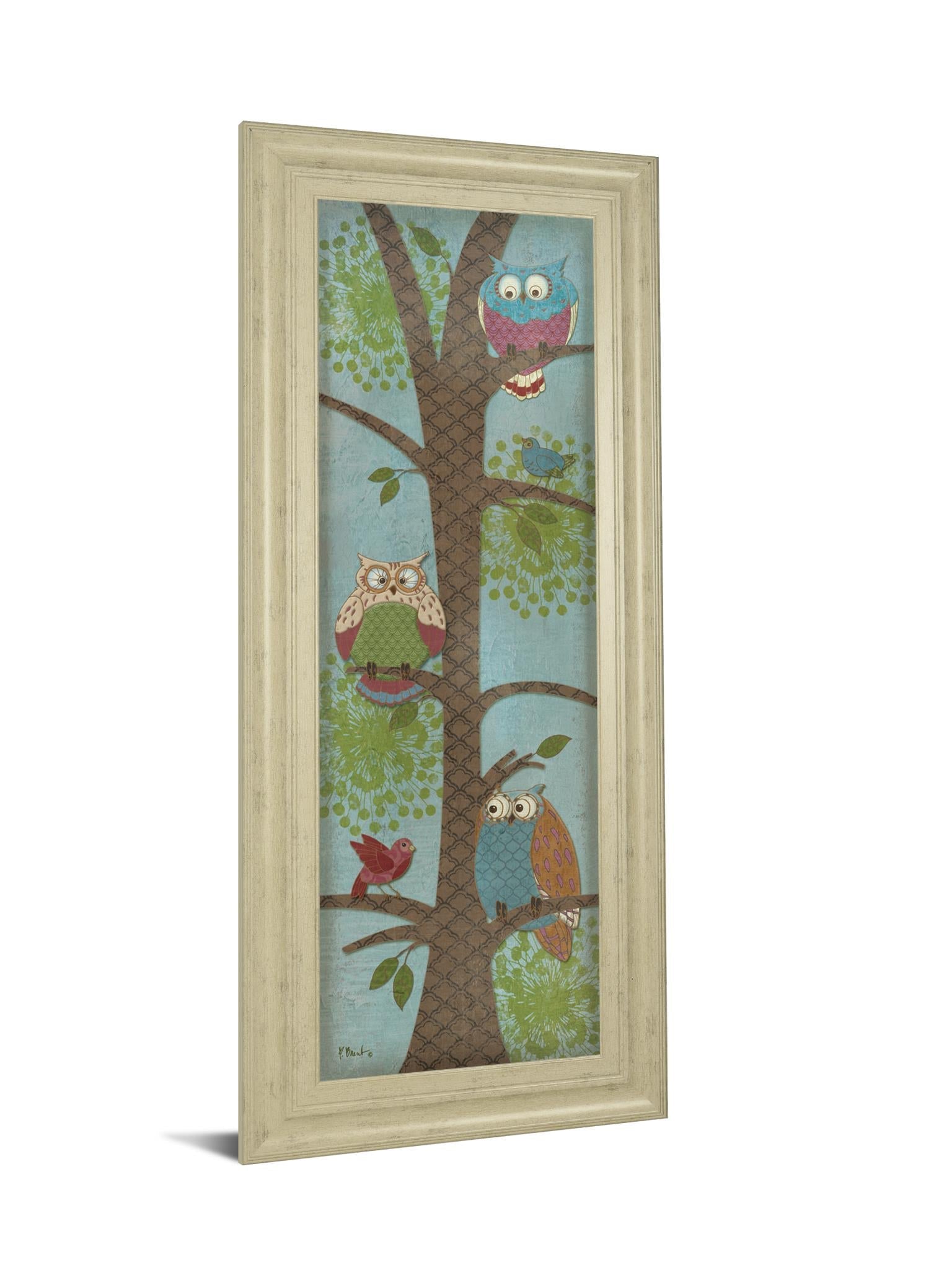 Fantasy Owls Panel Ii By Paul Brent 18X42 Framed Print
