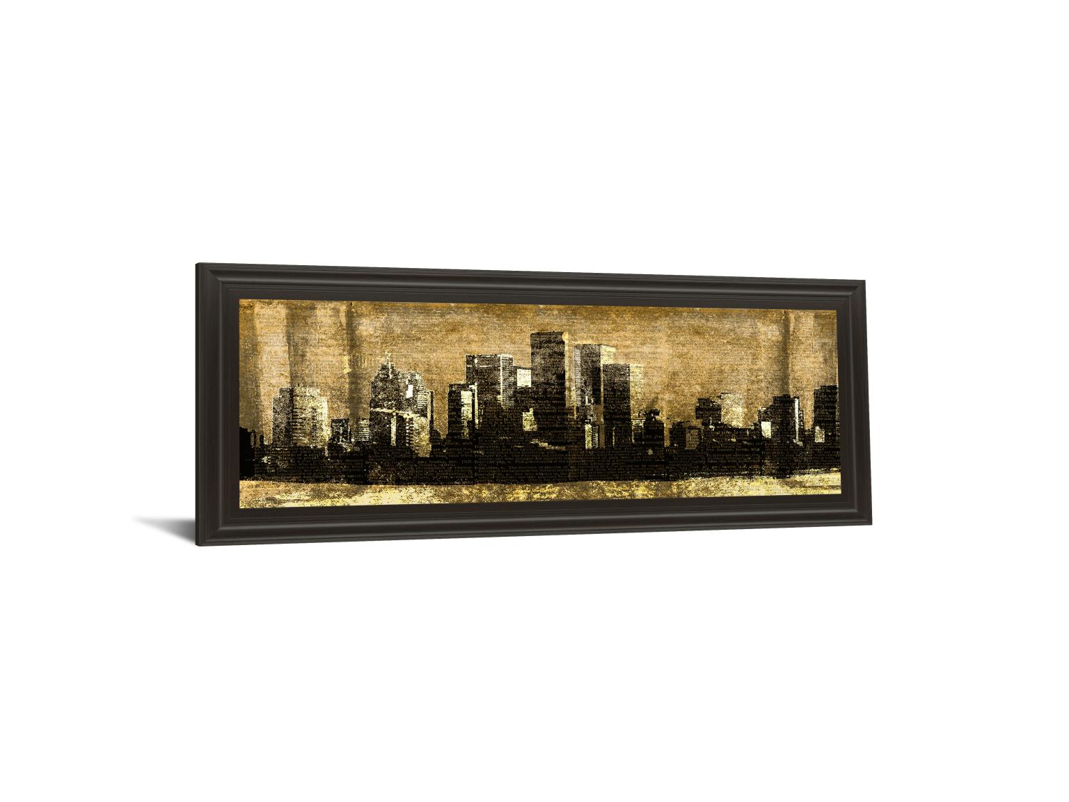 Defined City Ii By Sd Graphic Studio 18X42 Framed Print