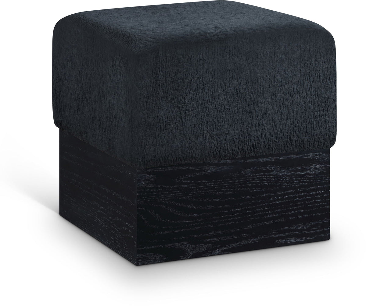 Havre - Ottoman / Stool with Black Base