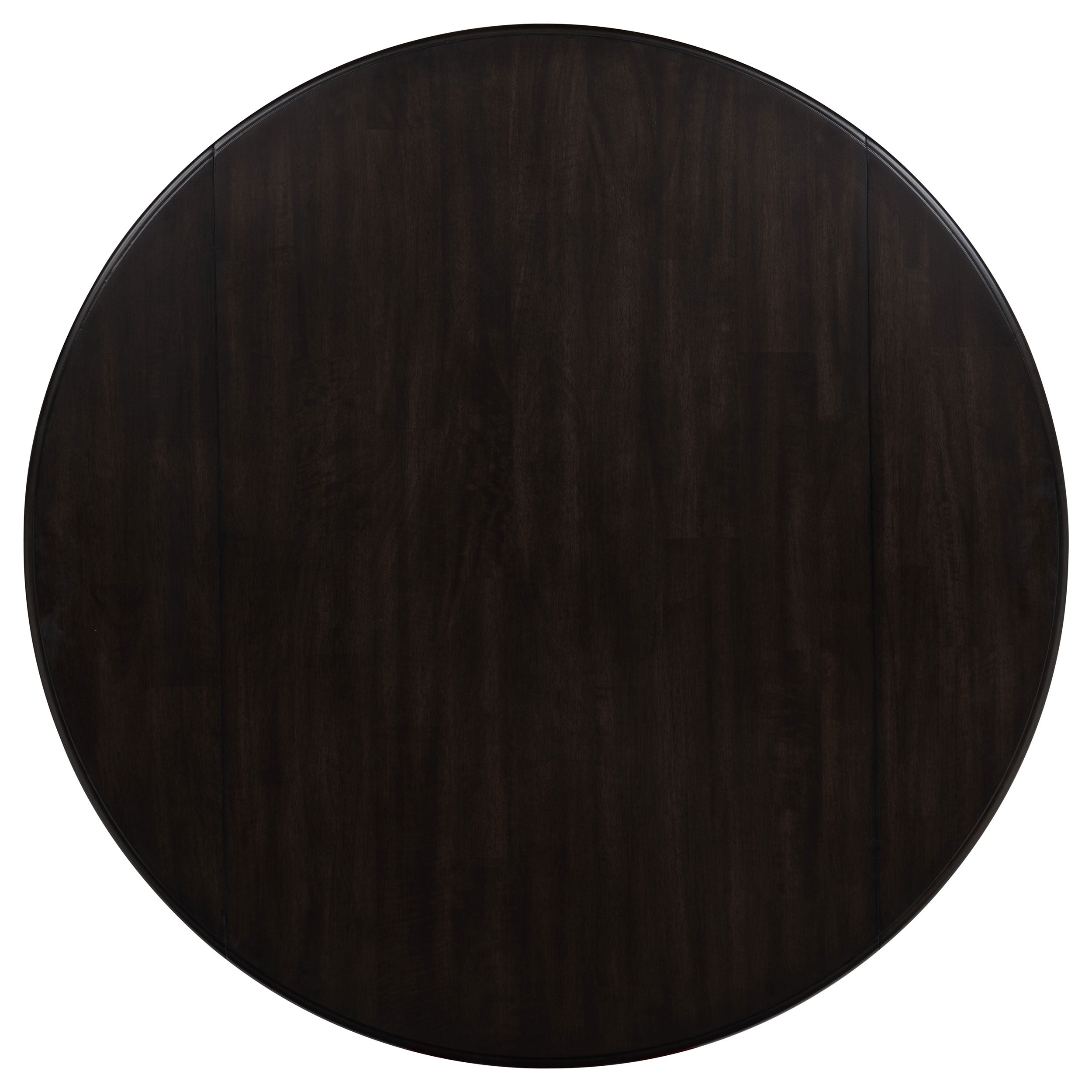 Catley 5-piece Round Drop Leaf Dining Table Set Dark Coffee