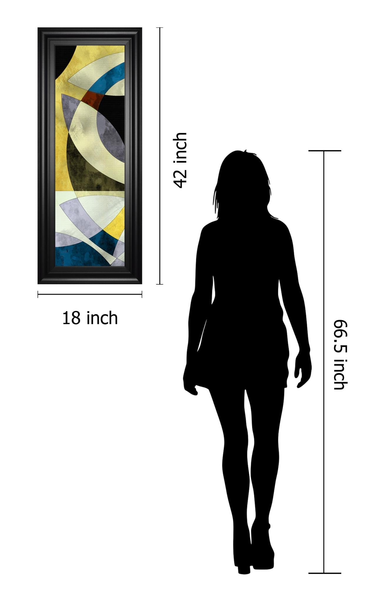 Elliptic Path Iii By James Burghardt 18X42 Framed Print