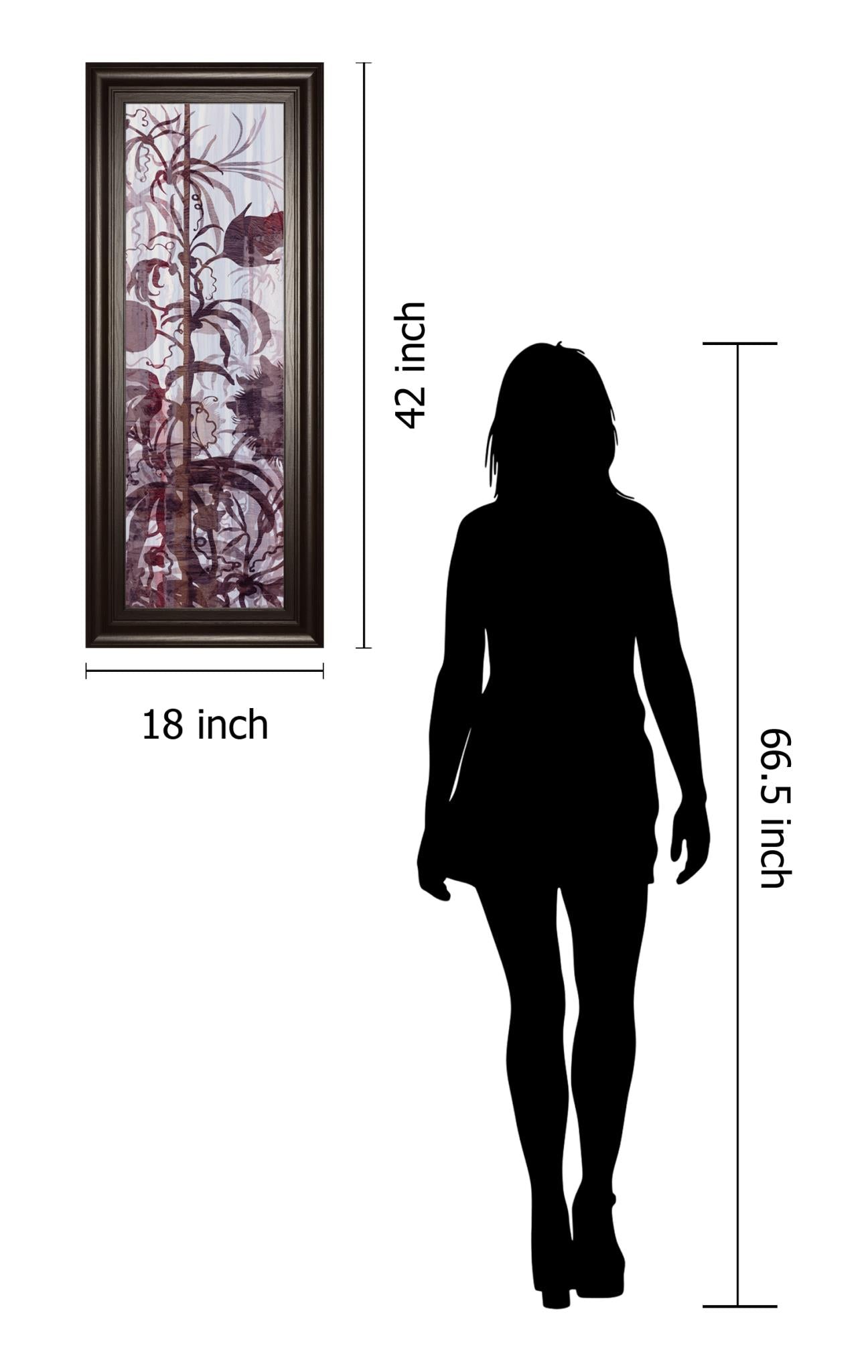 Climbers I By James Burghardt 18X42 Framed Print