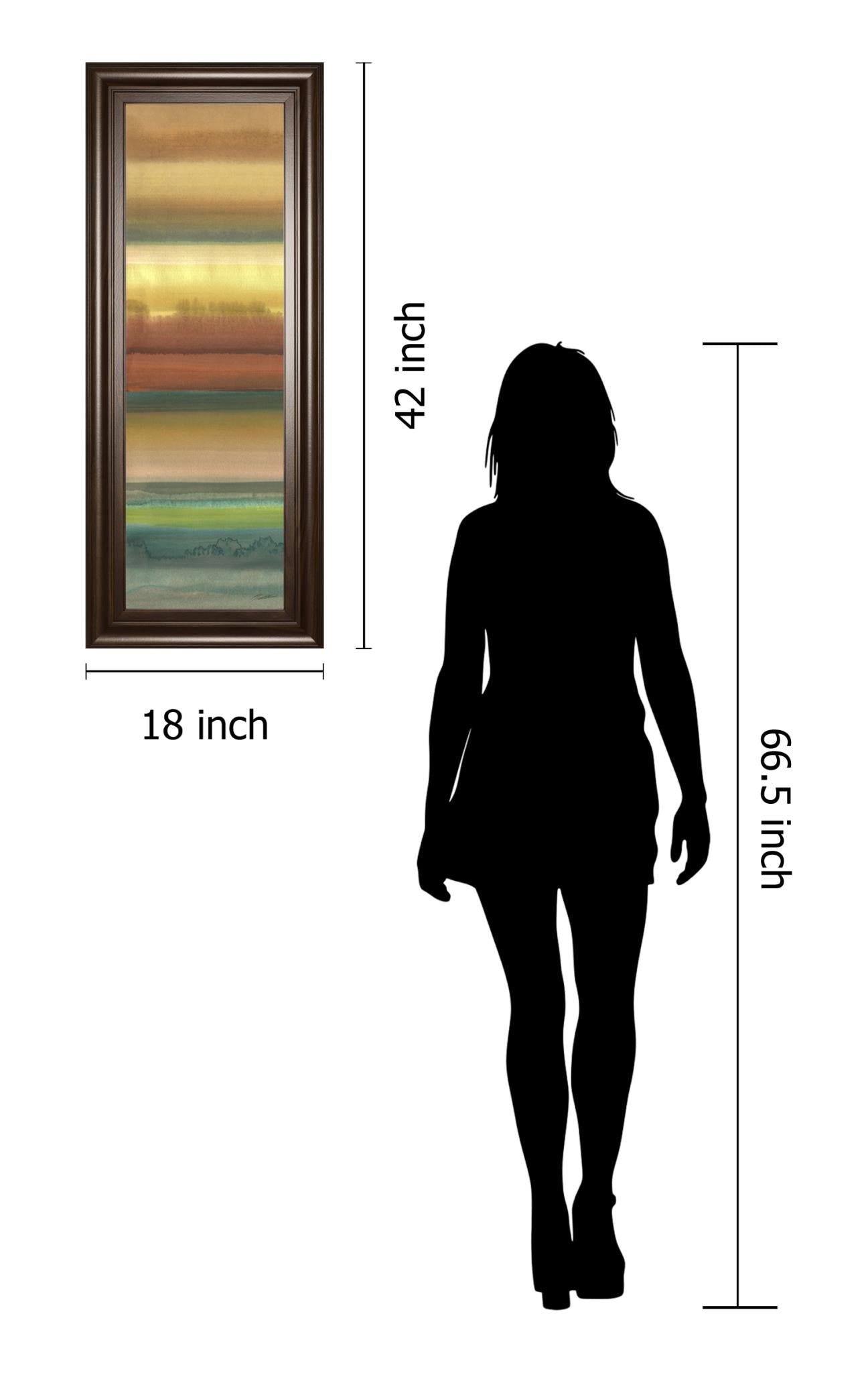 Ambient Sky I By John Butler 18X42 Framed Print