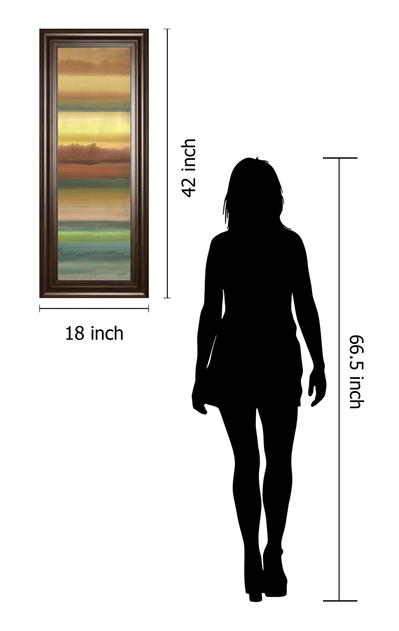 Ambient Sky Ii By John Butler 18X42 Framed Print