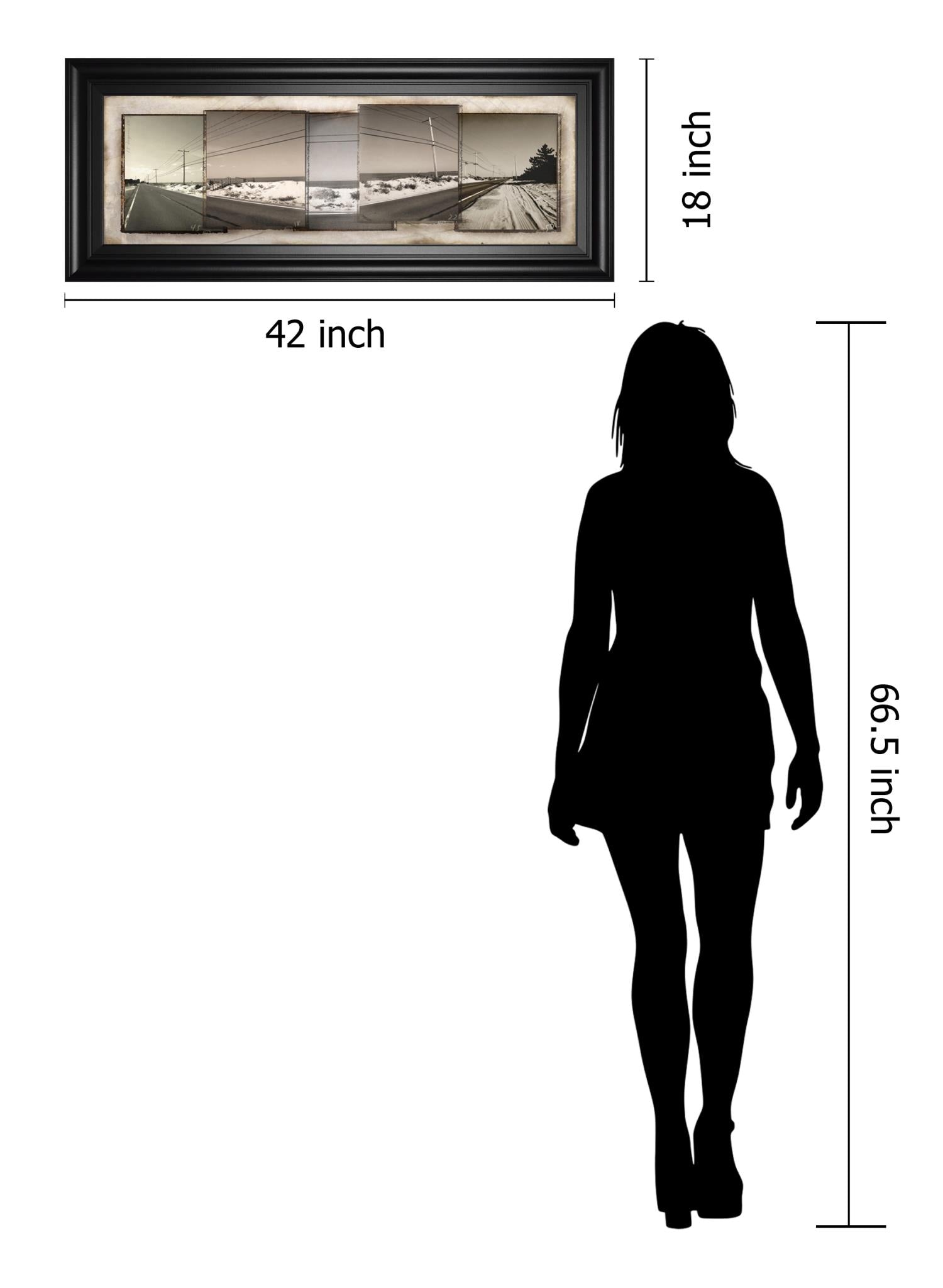 The Old Coast Road By Noah Bay 18X42 Framed Print