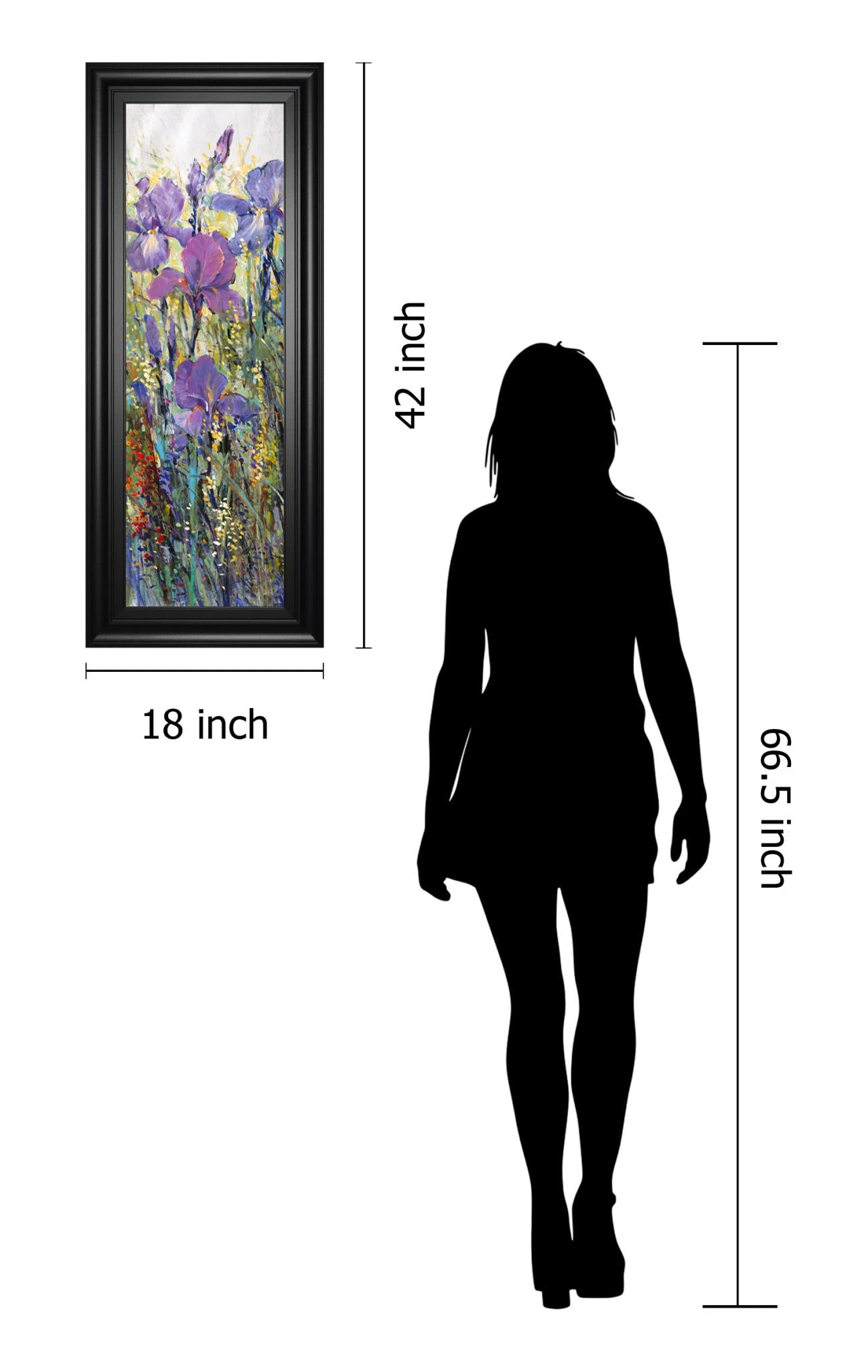 Iris Field I By Tim Otoole 18X42 Framed Print