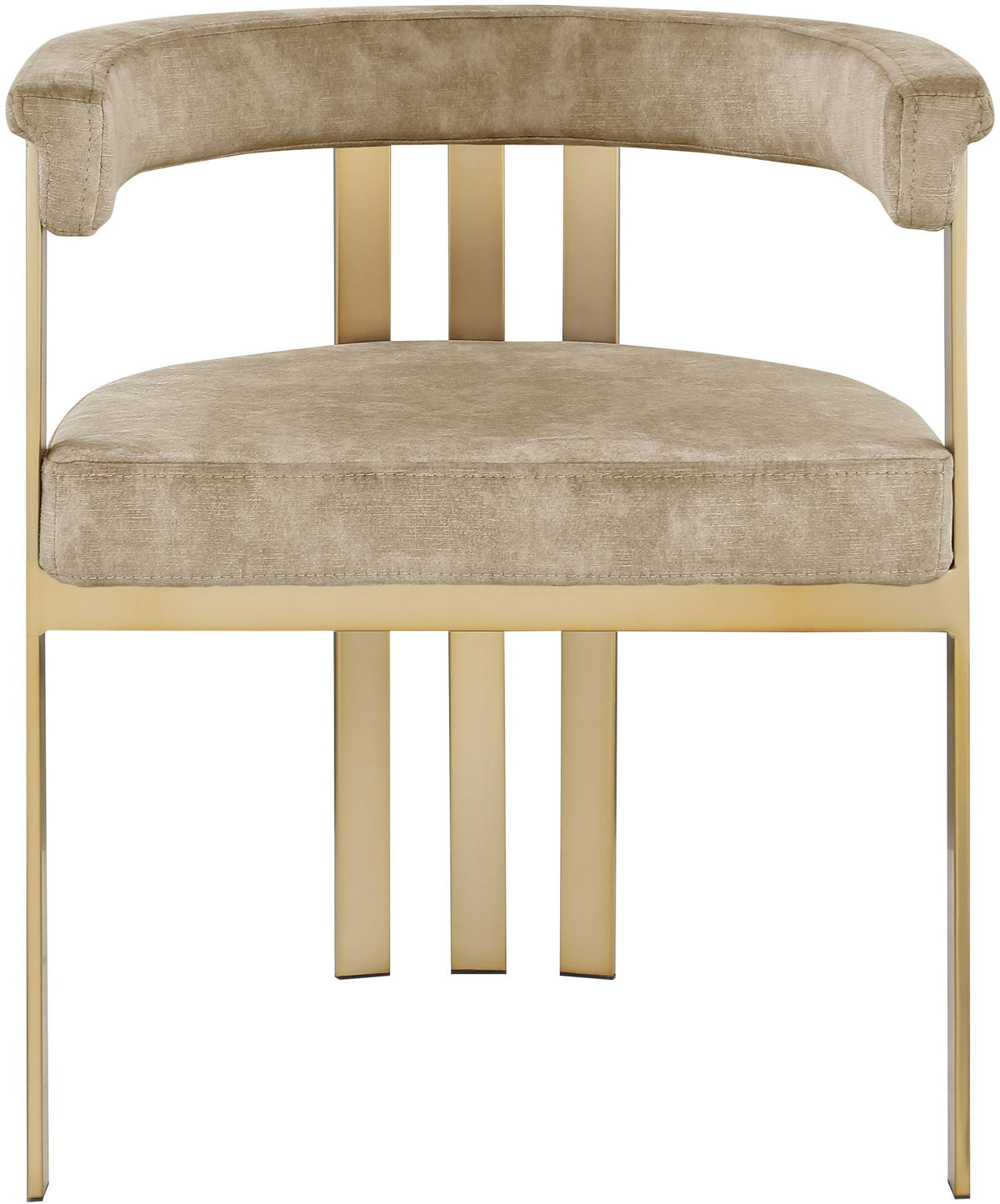 Marcello Velvet Dining Chair — 4 Color Options - Beige