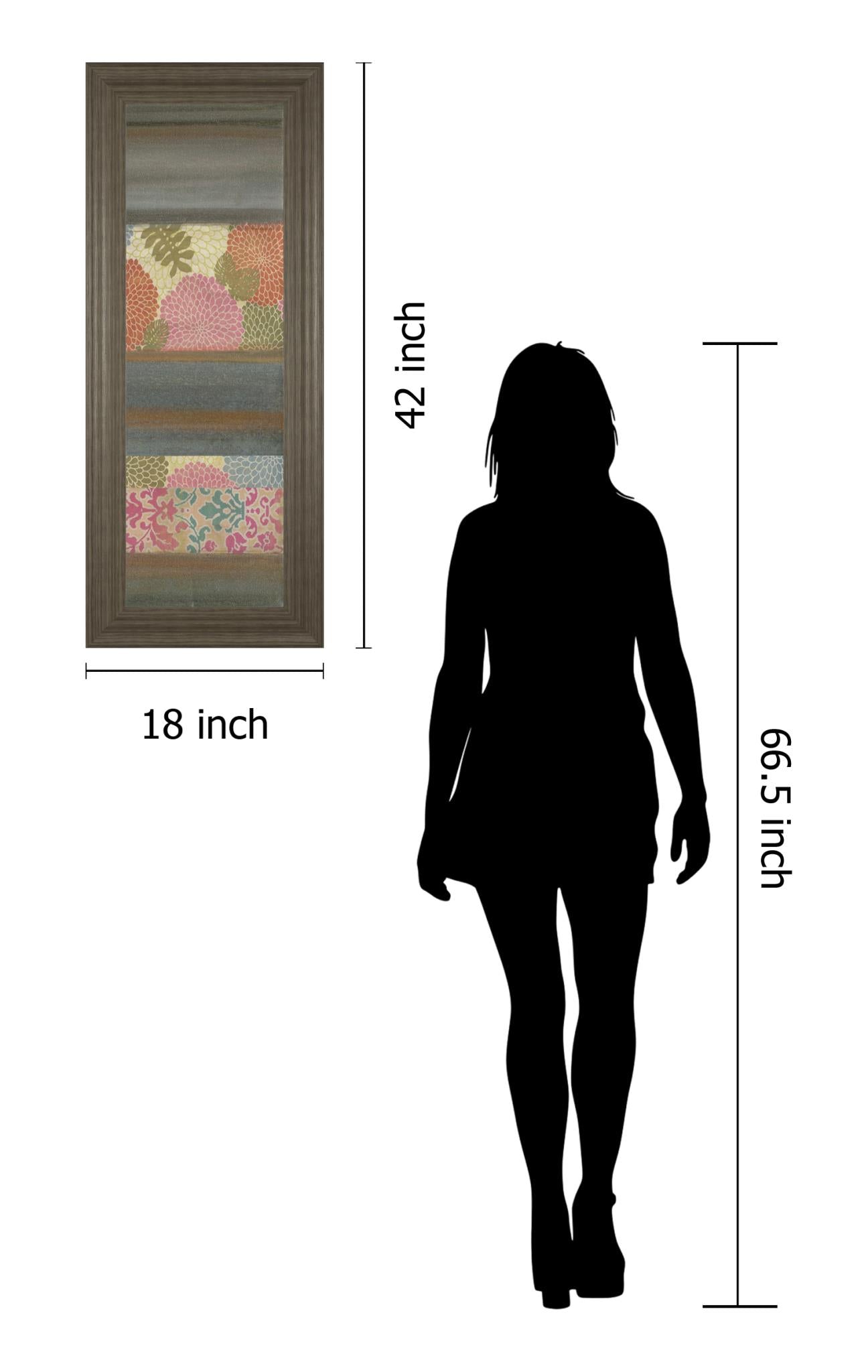 Pretty In Pink Iv By Willie Green-Aldridge 18X42 Framed Print