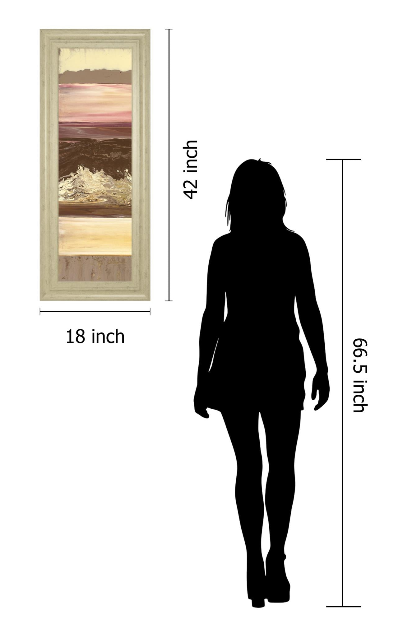 Down Under I By Dlynn Roll 18X42 Framed Print