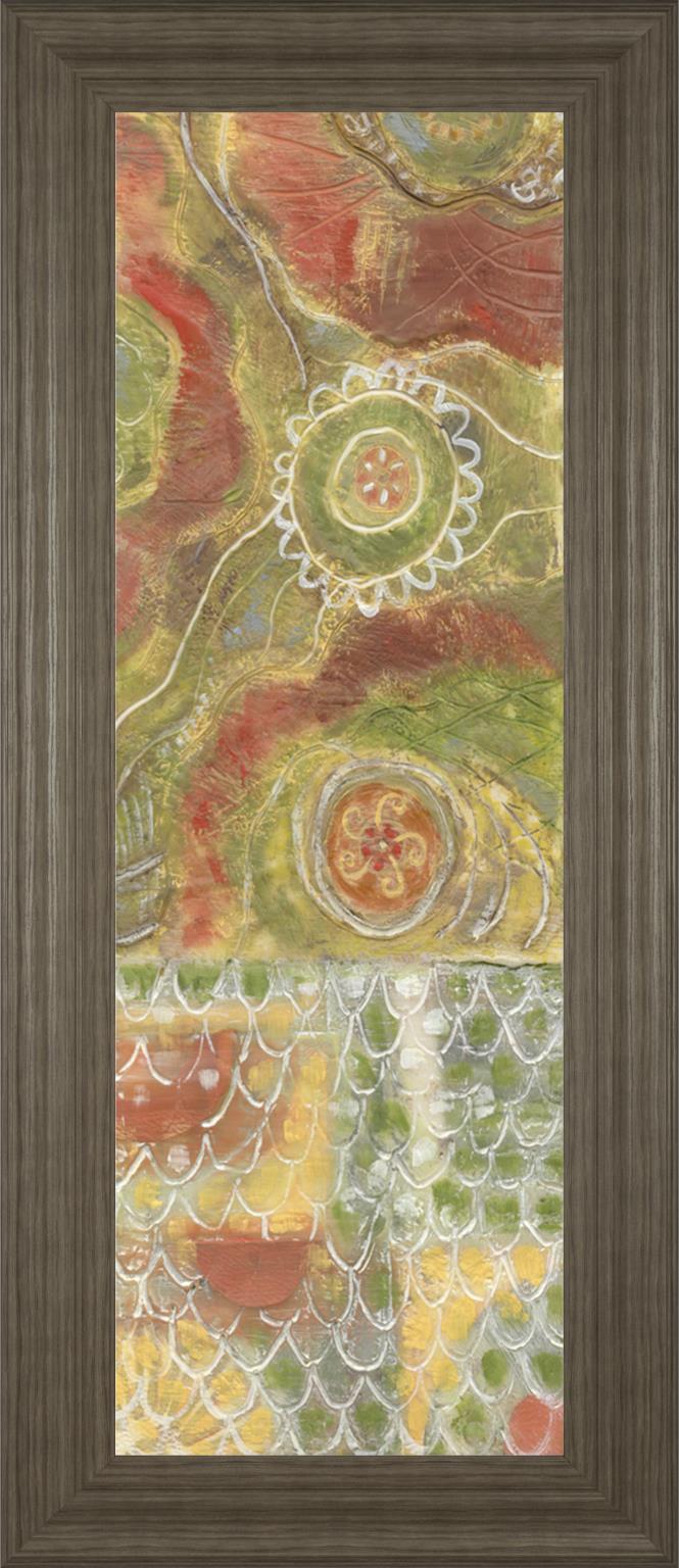 Moroccan Whimsy Ii By Karen Deans 18X42 Framed Print